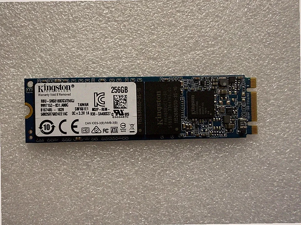 Kingston SATA 256GB M.2 2280 Solid State Drive RBU-SNS8180DS3/256GJ