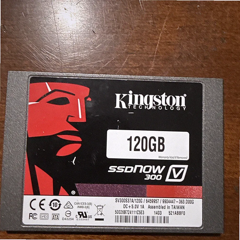 Kingston SSDNow V300, Sata III, 2.5" Internal Solid State Drive - 120 G