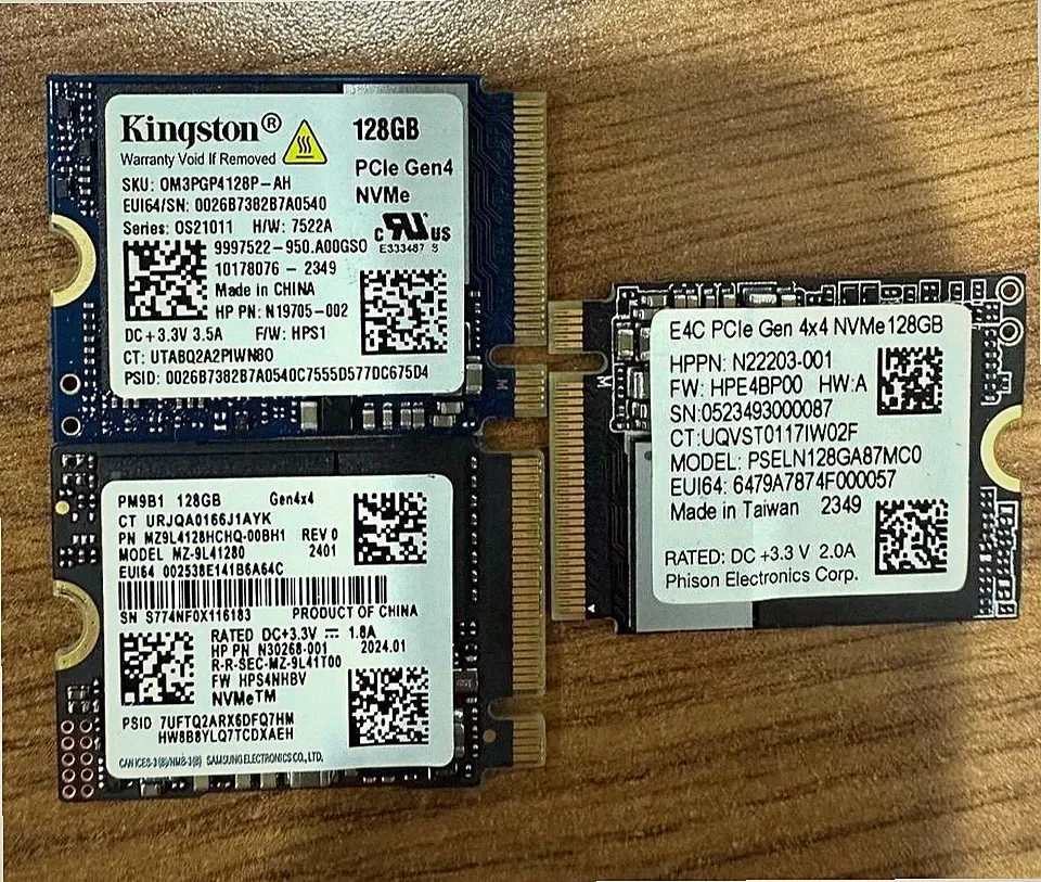 Samsung PM9B1 Kingston E4C 128GB NVMe M.2 SSD GEN4 - Random, 1 Unit